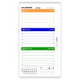 Ricambio agenda organizer settimanale 2027 COLORS 9,5x17cm - 6 fori standard - carta 90gr 4
