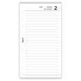 Ricambio Organizer Giornaliero 2027 in Inglese, 9x17 cm, 6 Fori, Carta 80 g/m², Layout Giornaliero 4
