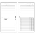 Ricambio Organizer Bi-Giornaliero a Righe 2027, 2 Giorni per Pagina, 6 Fori, 9x17 cm, Carta 80g 3