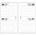 Ricambio Organizer Bi-Giornaliero a Righe 2027, 2 Giorni per Pagina, 6 Fori, 9x17 cm, Carta 80g 4