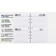 Ricambio Organizer Bi-Giornaliero a Righe 2027, 2 Giorni per Pagina, 6 Fori, 9x17 cm, Carta 80g 5