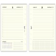 Ricambio Agenda Giornaliera a Righe 2027, 9,5x17 cm, 6 Fori, Carta 80gr, Avorio 4