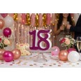 Numero 18 Diciotto In 3d In Polistirolo Per Compleanni Ed Aventi 10cm Altezza 2cm Fucsia Per Decorazioni Torte 1