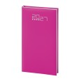 Agenda settimanale tascabile 2027 tessuto 8x15cm multilingua fucsia 2