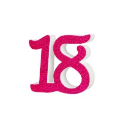 Numero 18 Diciotto In 3d In Polistirolo Per Compleanni Ed Aventi 10cm Altezza 2cm Fucsia Per Decorazioni Torte 5