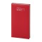 Agenda settimanale tascabile 2027 tessuto 8x15cm multilingua ROSSO 2