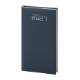 Agenda settimanale tascabile 2027 tessuto 8x15cm multilingua BLU 2
