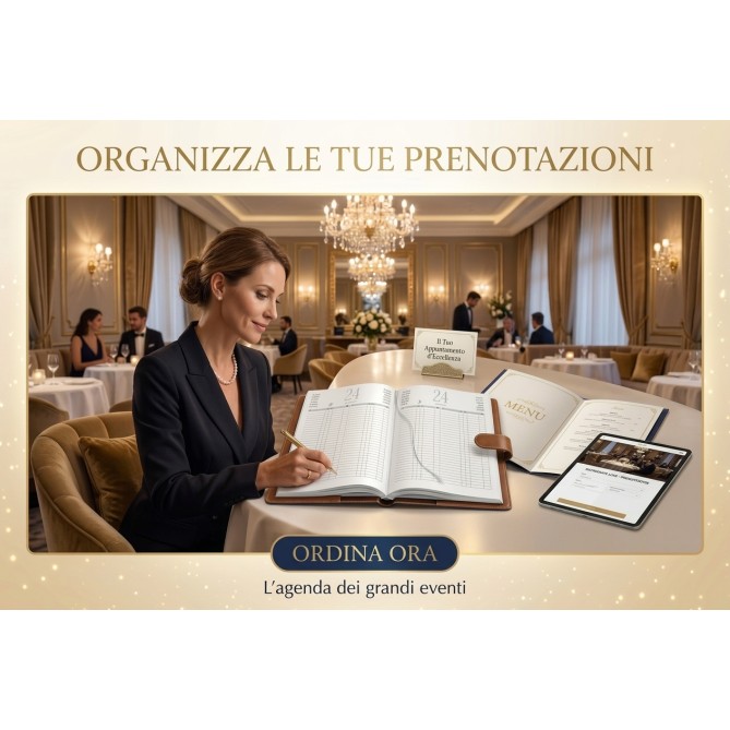 Agenda Prenotazioni 2027 per Hotel, B&B e Ristorante, Formato A4 21x29,7 cm, 552 Pagine, Doppia Pagina Venerdì Sabato Domenica 4