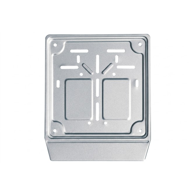 Portatarga Universale Per Moto In Alluminio Silver Per Targa Europea 18x18 3