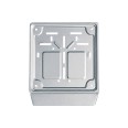 Portatarga Universale Per Moto In Alluminio Silver Per Targa Europea 18x18 3
