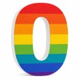 Numero in Polistirolo 3D, Stampa Arcobaleno, Spessore 4 cm, per Feste, Decorazioni e Fiere 2