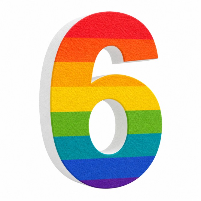Numero in Polistirolo 3D, Stampa Arcobaleno, Spessore 4 cm, per Feste, Decorazioni e Fiere 7