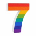 Numero in Polistirolo 3D, Stampa Arcobaleno, Spessore 4 cm, per Feste, Decorazioni e Fiere 8