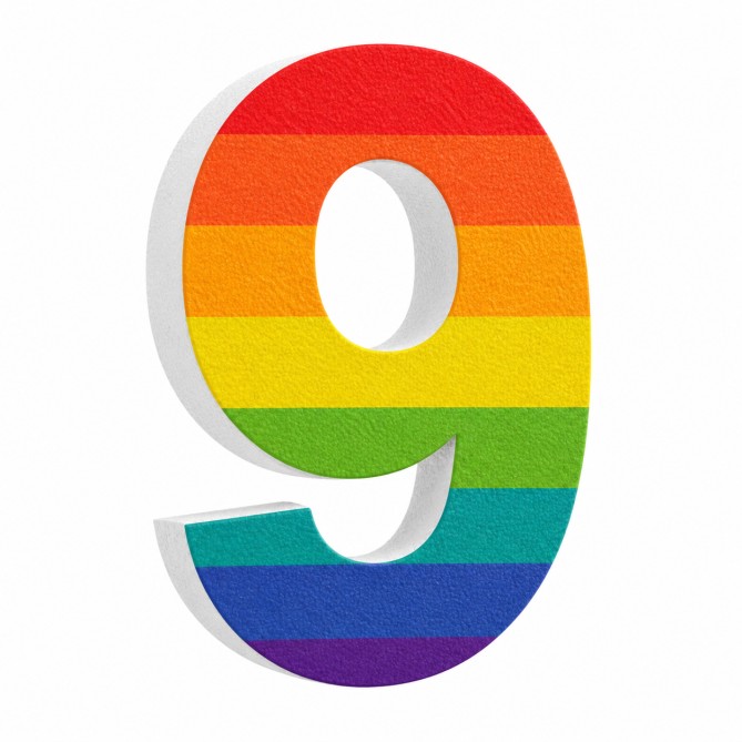 Numero in Polistirolo 3D, Stampa Arcobaleno, Spessore 4 cm, per Feste, Decorazioni e Fiere 10