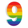Numero in Polistirolo 3D, Stampa Arcobaleno, Spessore 4 cm, per Feste, Decorazioni e Fiere 10