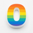 Numero in Polistirolo 3D, Stampa Arcobaleno, Spessore 4 cm, per Feste, Decorazioni e Fiere 11
