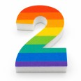 Numero in Polistirolo 3D, Stampa Arcobaleno, Spessore 4 cm, per Feste, Decorazioni e Fiere 13