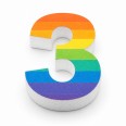 Numero in Polistirolo 3D, Stampa Arcobaleno, Spessore 4 cm, per Feste, Decorazioni e Fiere 14