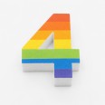 Numero in Polistirolo 3D, Stampa Arcobaleno, Spessore 4 cm, per Feste, Decorazioni e Fiere 15