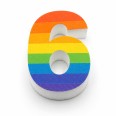Numero in Polistirolo 3D, Stampa Arcobaleno, Spessore 4 cm, per Feste, Decorazioni e Fiere 17