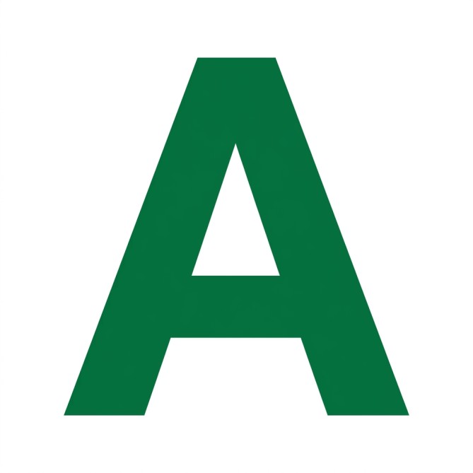 Lettere e Numeri Adesivi SINGOLE in Plastica Lucida CLASSIC, 20 cm Altezza, per Vetrine e Pareti, Resistenti Agenti Atmosferic 6
