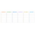 Planning Settimanale COLORS 10x30 Spiralato 2027, Giorni Colorati, Orari con Mezz'ora dalle 9 alle 20 1