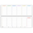 Planning Settimanale COLORS 10x30 Spiralato 2027, Giorni Colorati, Orari con Mezz'ora dalle 9 alle 20 3