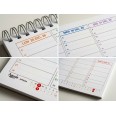 Planning Settimanale 2027 Spiralato, Giorni Colorati, Orari con Mezz'ora, Formato A4 21x30 cm 2