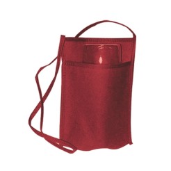 Porta calice da collo Bordeaux in tnt cucito - 18x22 cm per degustazioni, sagre ed eventi vari 1