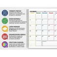 Planning Mensile A4 2026-2027, Agenda Spiralata 21x30cm, 24 Fogli , settimana Colorata 7