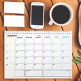 Planning Mensile A4 2027-2028 SPAGNOLA , Agenda Spiralata 21x30cm, 24 Fogli , settimana Colorata 1