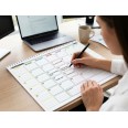Planning Mensile A4 2027-2028 SPAGNOLA , Agenda Spiralata 21x30cm, 24 Fogli , settimana Colorata 2