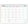 Planning Mensile A4 2027-2028 FRANCESE , Agenda Spiralata 21x30cm, 24 Fogli , settimana Colorata 5
