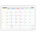 Planning Mensile A4 2027-2028 INGLESE, Agenda Spiralata 21x30cm, 24 Fogli , settimana Colorata 2