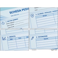 Agendepoint® Medical Forms - Scheda Pediatrica Professionale, 50 Schede, Crescita, Vaccinazioni e Controlli Sotto Controllo 4 2