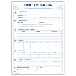 Agendepoint® Medical Forms - Scheda Pediatrica Professionale, 50 Schede, Crescita, Vaccinazioni e Controlli Sotto Controllo 4