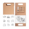 Set per colorare in Kraft 30 fogli con disegni da colorare e accessori - uso personale o feste di compleanno 5