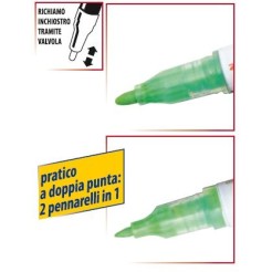 Marker A Tempera Fluo Doppia Punta 0 7 + 1 2 Zebra Craft Star 1 2