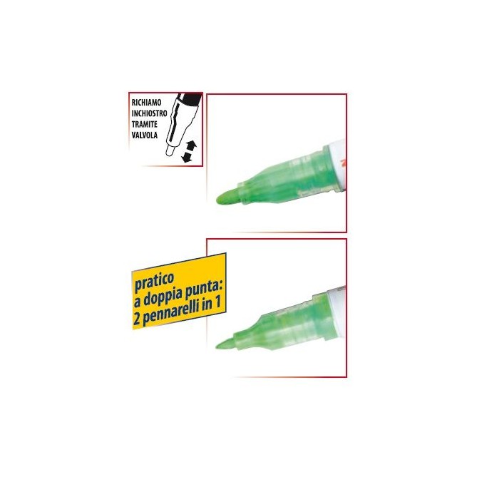 Marker A Tempera Fluo Doppia Punta 0 7 + 1 2 Zebra Craft Star 2