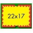 10 Rotoli Etichette Prezzatrice 22x17 Fluo Flash Alta Qualità Permanete 9.500 Etichette 1
