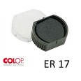 Tampone Cuscinetto Per Timbro Colop Er17 Nero Timbro Rotondo 1