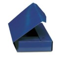 5 Scatole Cartelle Portaprogetti Con Bottone Blu Dorsocm 1
