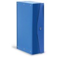 5 Scatole Cartelle Portaprogetti Con Bottone Blu Dorsocm 2