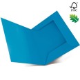 25 Cartelle In Cartoncino 3 Lambi 25x35 200g Senza Stampa Turchese Forte 1