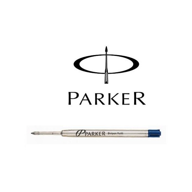 Refill Ricarica Penna A Sfera Parker Ballpoint Punta M Blu Ricambio Parker 1