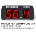 Display Eliminacode A 2 Cifre + Numero Di Sportello Per Multi Utenza 1