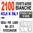 Etichette Adesive 63 5x38 1 2100 Etichette 100 Ff 1