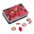 Puntine Da Disegno Colorate Ottonate 50 Pezzi Rosso 1