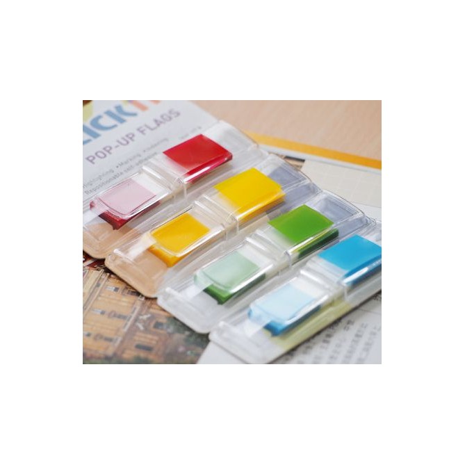 Segnapagine Index Bandierine Adesive Semitrasparenti 140 Pezzi In 4 Colori 2