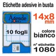 Buste Etichette Adesive Bianche 14x8 1080 Etichette 1